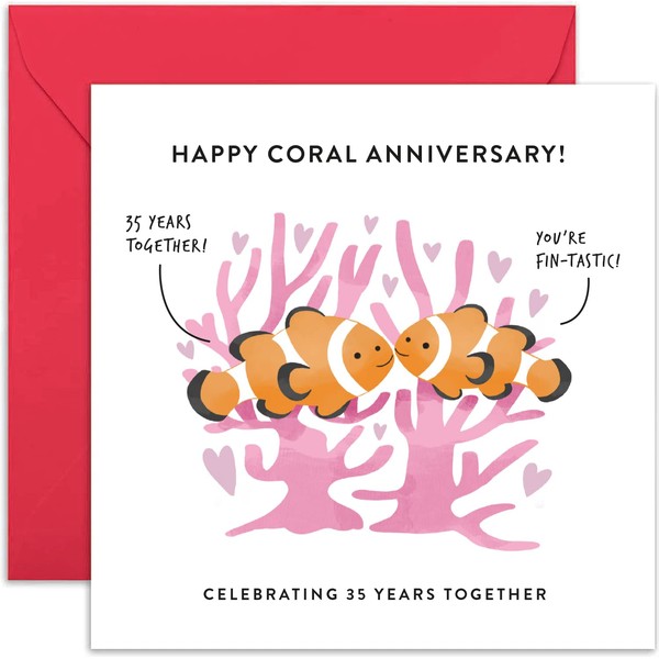 Old English Co. 35th Wedding Anniversary Card for Husband and