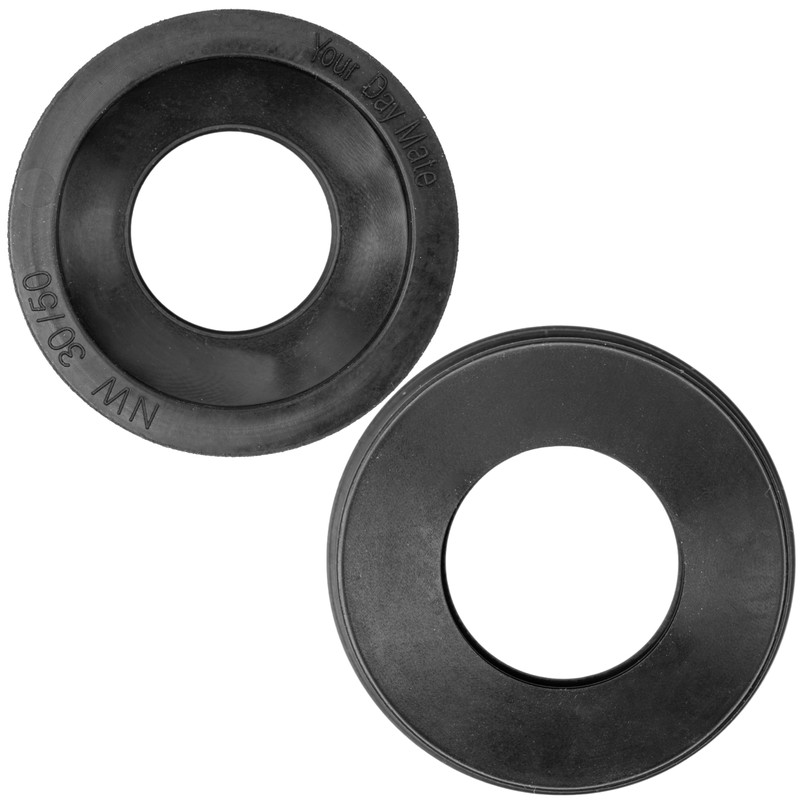 Siphon rubber sleeve, 2 pieces, made of rubber, NW 30/50,