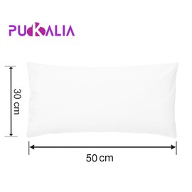 Pukalia® Babykissen 50 x 30 cm, Kissen für Kinder 2 3 Jahre, niedriges Kissen für Kinderbett, plus weicher Bio-Baumwolle, 30 x 50 cm, milbendicht, waschbar, doppelter Bezug