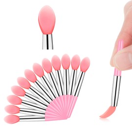 12Pcs Lip Mask Applicator Silicone LIp Applicator Makeup Beauty Lipstick Brushes Eyebrow Lipstick Brushes Applicator Cosmetic Brush Set for Lipstick Lip Gloss Lip Mask Eyeshadow