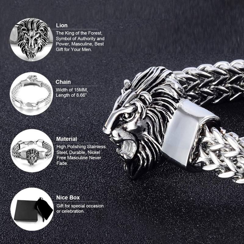 Mens Silver Bracelet Polishing Stainless Steel Heavy 12mm Double Franco