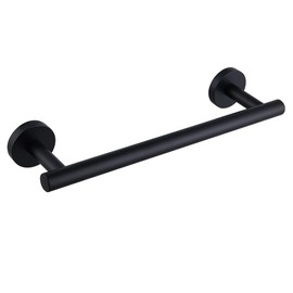 Matte Black Hand Towel Bar SUS 304 Stainless Steel 12-Inch Towel Rack Holder for Bathroom Wall Mount