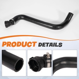 Dilomber KM5306 Engine Radiator Coolant Hose, Fit for Ford F-150 King Ranch/Lariat/Platinum/SSV/XL/XLT, 5.0L V8 - Flex, 2015-2017 Upper Coolant Radiator Pipe Replace KM-5306, FL3Z-8260-C, FL3Z8260C
