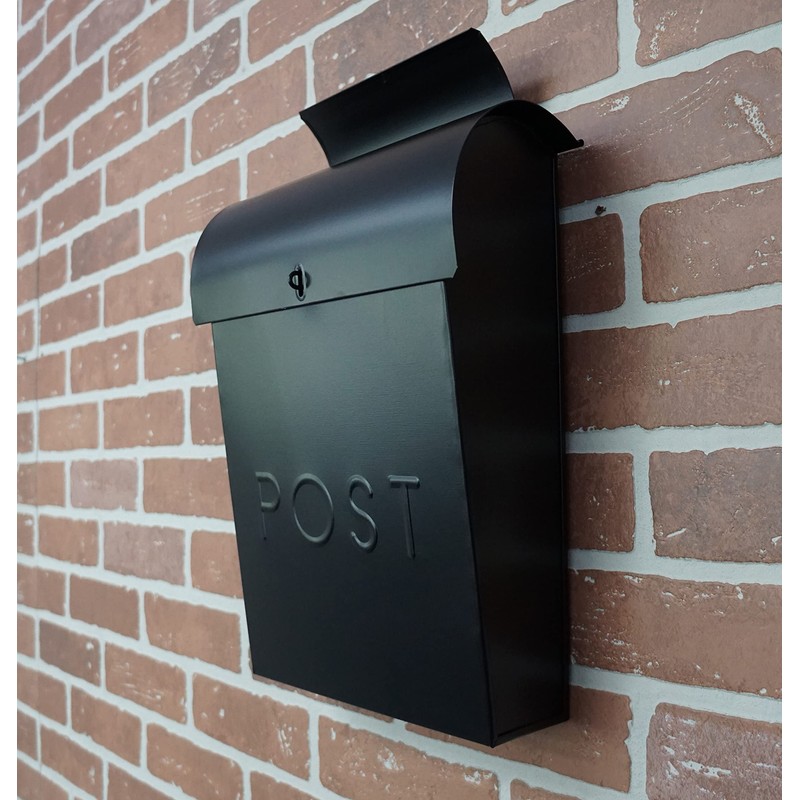 NACH Locking Mailbox, 13.9 x 3.93 x 10.6 inch, Black