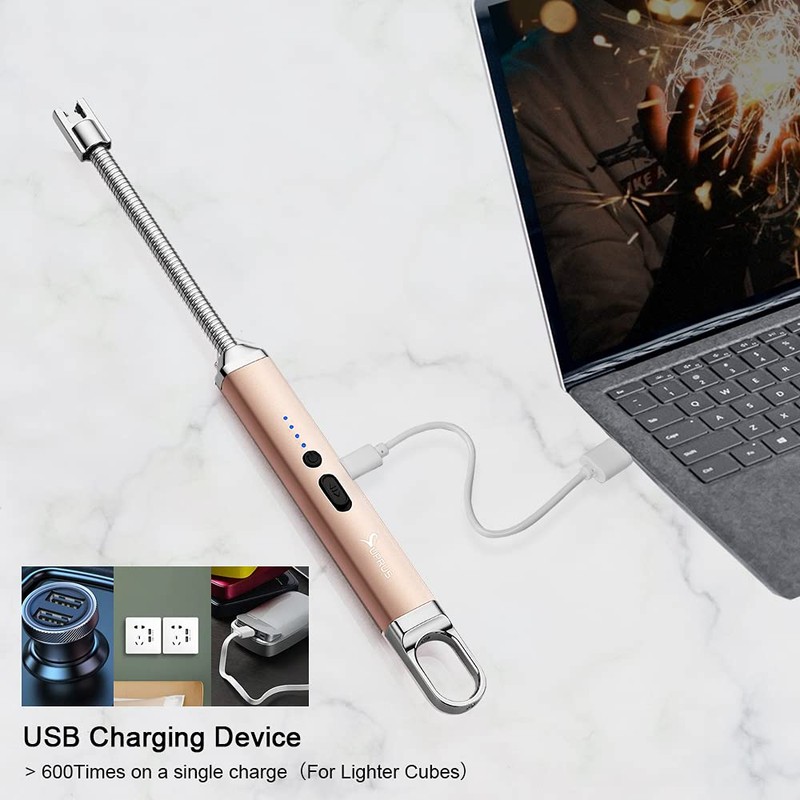 SUPRUS Lighter Rechargeable USB Lighter Arc Electric Lighetrs with Safety
