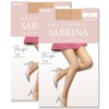 GUNZE Sabrina 2-Pair Sheer Tights for Women, 28 Denier, Wear-and-Go