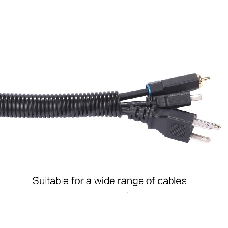 Alex Tech 10ft-1/4" 10ft-3/8" 10ft-1/2" Split Wire Loom Tubing Wire