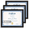 Hongkee 8.5x11 Diploma Frame with Tempered Glass, Multi Certificate 8.5