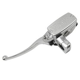 MOBYMUTO Universal 1" 25mm Motorcycle Brake Master Cylinder Lever, Chrome Handle Brake Master Cylinder Clutch Lever, Hydraulic Brake Clutch Master Cylinder Lever (Left Side)