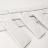 Jusmioke 40 Pcs White Thin Brick Veneers, 2.4" x 7.9"