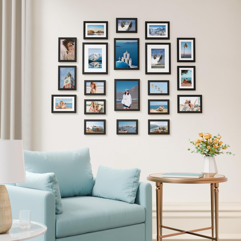 Vittanly Picture Frames Set of 20, Picture Frames Collage Wall