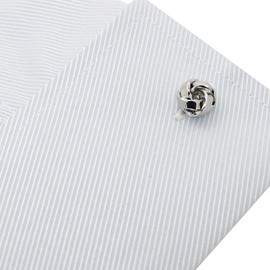 カフス専門店 CUFF シルバー ノット カフス カフスボタン (ツイスト ノット)