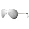 Abaco Dakota Polarized Sunglasses - Silver/Chrome Mirror