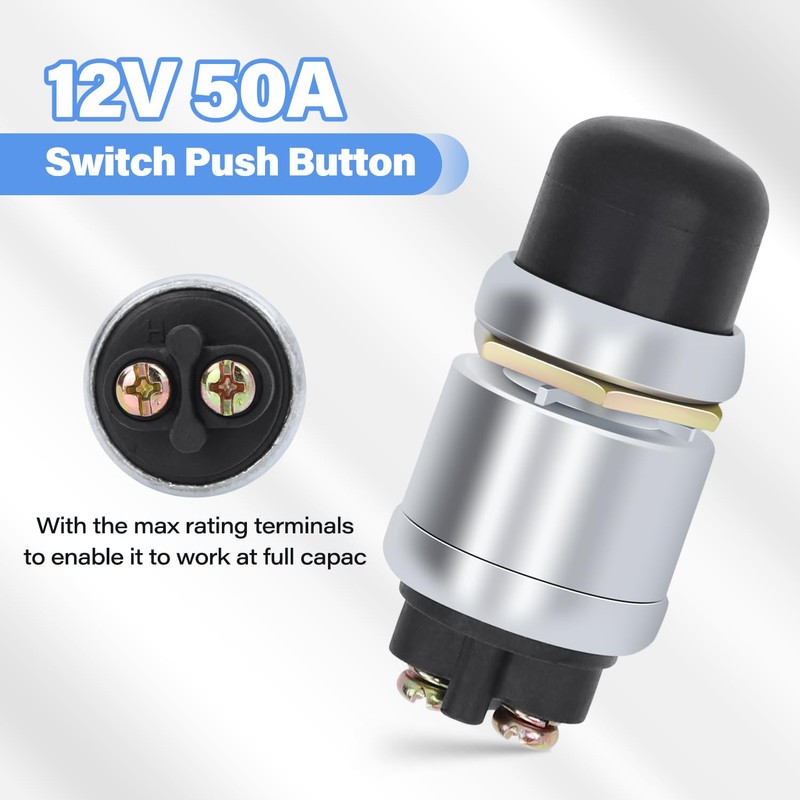 GZZTORES 2 PCS Engine Start Push Button Momentary Start Switch,