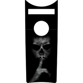 Kustom Cycle Parts Aftermarket Shhh Quiet Skull Plastic Dash Panel Console Insert! Compatible with 2008-2023+ Harley Davidson Road King Dash