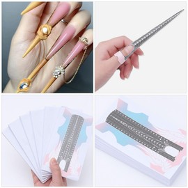 OHPHCALL Nail Extension Form Nail Art Guide Sticker Paper Holders Professional Tools