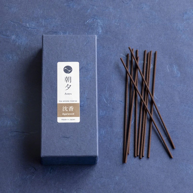 Asayu Japan Incense Gift Set with Low Smoke Incense and