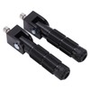1 Pair Universal Motorcycle Footrests Rear Set Footpegs with 8mm