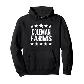 Coleman Farms Family Reunion Squad First Last Name Pullover Hoodie