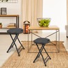 COOZMENT Folding Stool with Handle, Folding Chair,Folding Bar Stool with