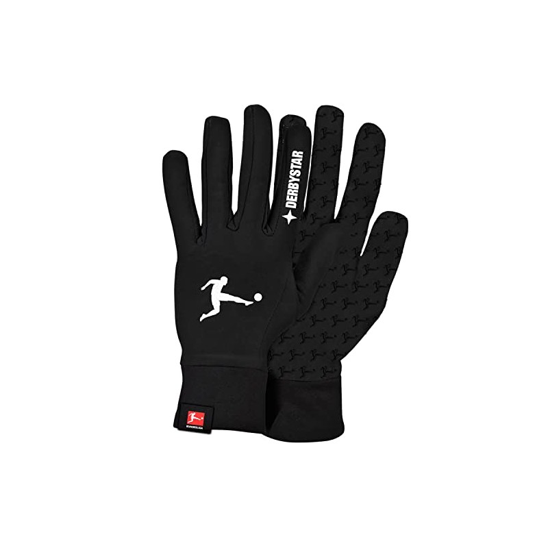 Derbystar Jungen Bundesliga v22 Finger Gloves, Black, 7