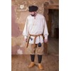 Elbenwald Medieval Lace Up Shirt Störtebecker Natural Cotton X-Large