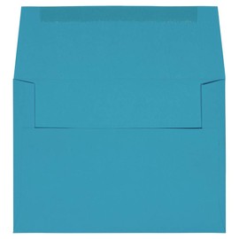 JAM PAPER A7 Colored Invitation Envelopes - 5 1/4 x 7 1/4 - Blue Recycled - 50/Pack