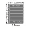 MUROAD Stamp pages for stamp album, folder, 10 sheets, 6S