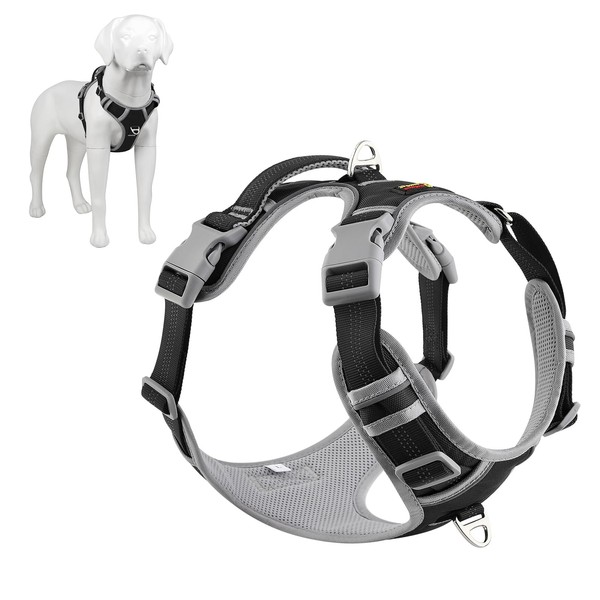 Plutus Pet No Pull Dog Harness, Release At Neck, Reflective