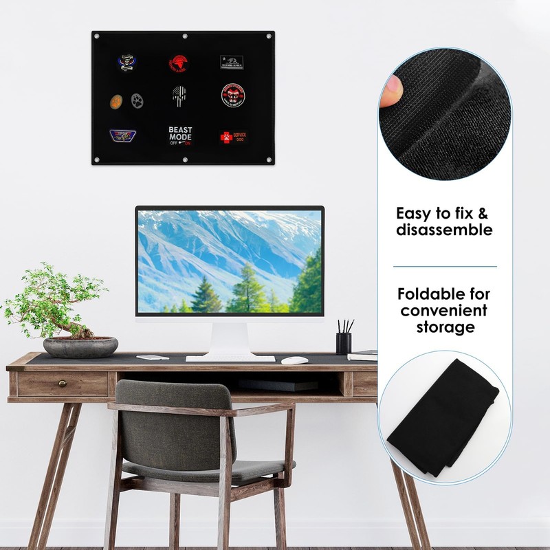 Velcro Board Patches Velcro Wall 60 x 45 cm, Foldable