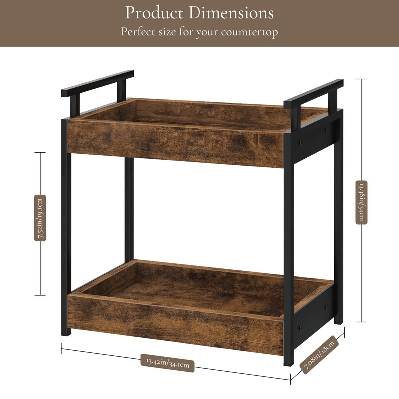 BCOZLUX Bathroom Countertop Organizer, 2 Tier Counter Organizers and Storage