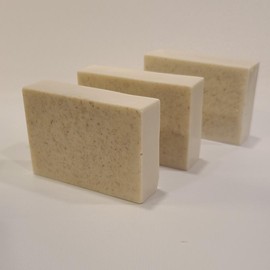 Oatmeal & Lavender Exfoliating Bar Bundle Gentle Jojoba Oil Body Care Soap - Specification: 3- 4.5 oz Exfoliating Massage Bar