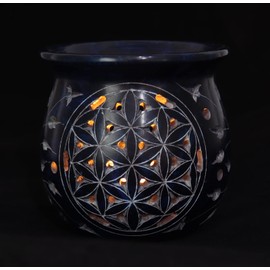 Budawi® Soapstone Incense Burner with Strainer