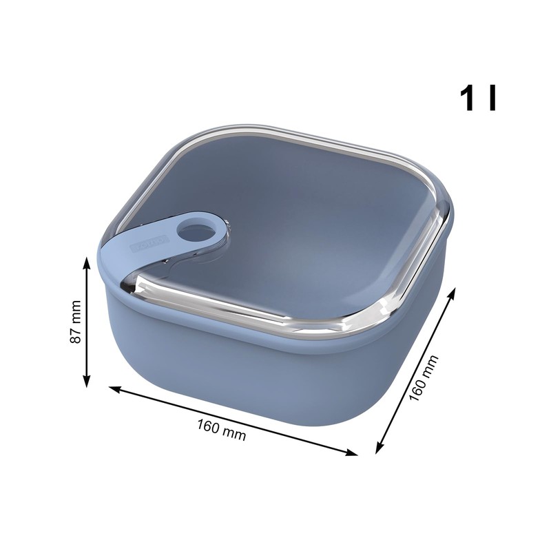 Rotho Ela Set of 3 Food Storage Containers ELA, Plastic