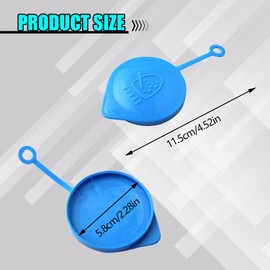 Rebvugr Windshield Washer Fluid Reservoir Cap, Washer Tank Cap, 38513-SB0-961 Windshield Washer Bottle Cap, Car Accessories Windshield Wiper Fluid Cap Replacement for Honda Civic CRV CRX Accord (Blue)