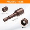 HARFINGTON Magnetic Nut Driver 8mm Hex Drive Socket S2 Tool