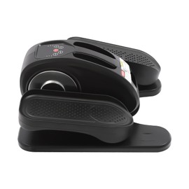 Under Desk Elliptical Machine, 50W 110-220V 5 Gears Speeds Legs Seated Pedal Exerciser Electric Muscle Rehab Machine with Remote Control and Button for Homes, Gyms, Offices, Schools (Silver)