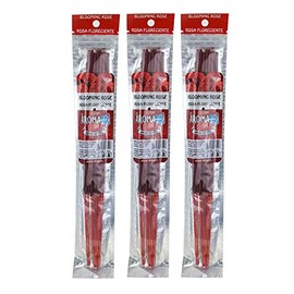 AromaBlu 11" Hand Dipped Incense 3-Pack (10-Sticks Per Pack) - Choose Your Scent (Blooming Rose)