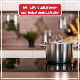 POLIBOY Glaskeramik Pflege - Keramikpflege mit Einbrennschutz - Kochfeldreiniger f√ºr Glaskeramik - 3x 200 ml - Mit Baumwolltuch - Made in Germany