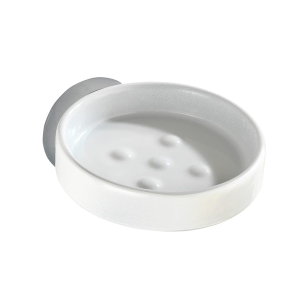 Wenko Zinc Die Cast, Storage: 22314100 Soap Dish Ceramic 13