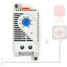 Attic - Termostato de repuesto termostato de refrigeración ajustable y programable para ventiladores de ático de potencia, reemplazo ajustable de una sola velocidad