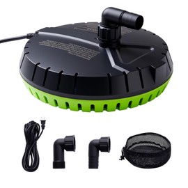 Aarcinhke Automatic Pool Cover Pump, 1500GPH Submersible Sump Pump, Green