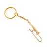 Dselvgvu Miniature Musical Instrument Keychain with Case Brass Mini Collectible