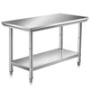 Heavy Duty Workbenches Stainless Steel Prep Table, 40 x 20
