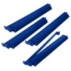 4 Pcs 18.7 Inch Dark Blue Acrylic Mahjong Tile Racks