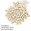 Vlasy 100Pcs 5mm Silicone Lined Micro Ring Beads for Hair