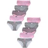 LOREZA ® Pack of 10 Girls' Cotton Briefs Various Designs