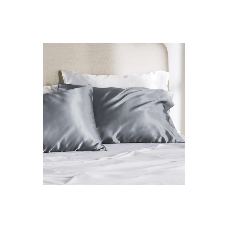 Silk Pillow Pases 2 Pack - Satin Silk Pillowcases with
