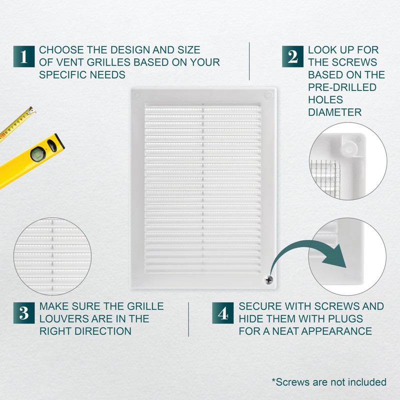 Ecopro Vent / 5'' x 8'' Inch Opening Measurement /