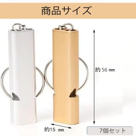Mirhua Whistle, Disaster Prevention, Whistle, Rescue, Survival, Set of 7, Aluminum Alloy Whistle, For Hiking, School, Gym, Camping, Lifeguard, Coach, Referee Equipment, General Purpose, Outdoor